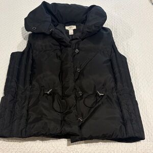 LOFT Charcoal Puffer Vest